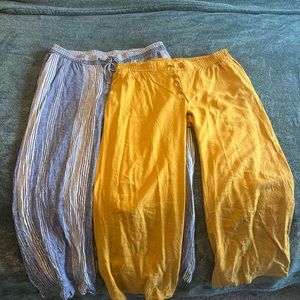 Old Navy Linen Pants Lot of 2